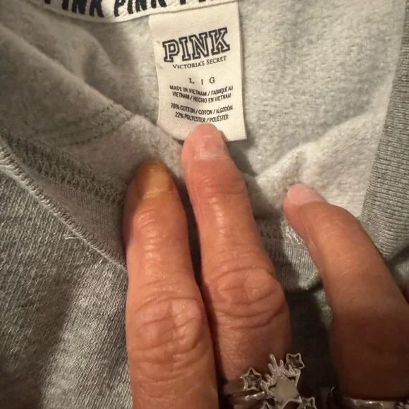 PINK Victoria's Secret Heather Gray Sweatshirt - Picture 2 of 4